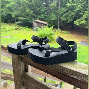 Teva platform sandals!